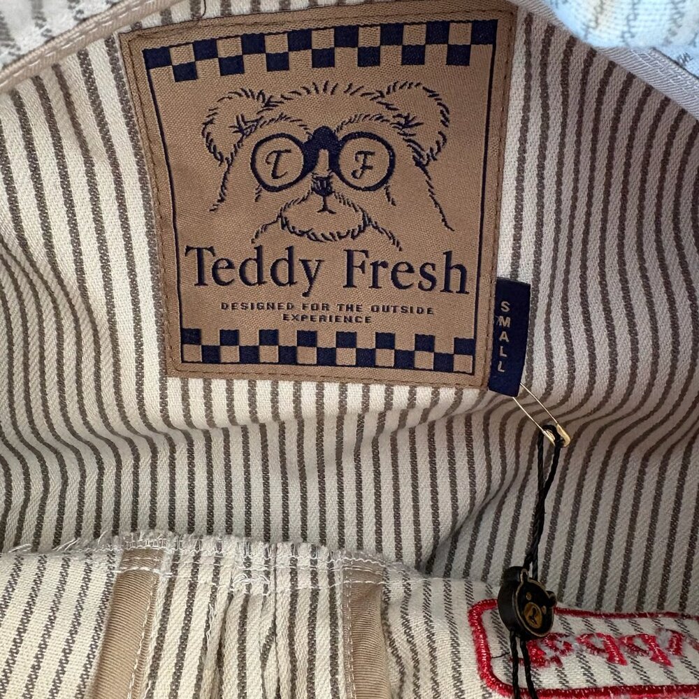 Teddy Fresh  Stripe Twill Canvas Anorak Jacket - Picture 7 of 8